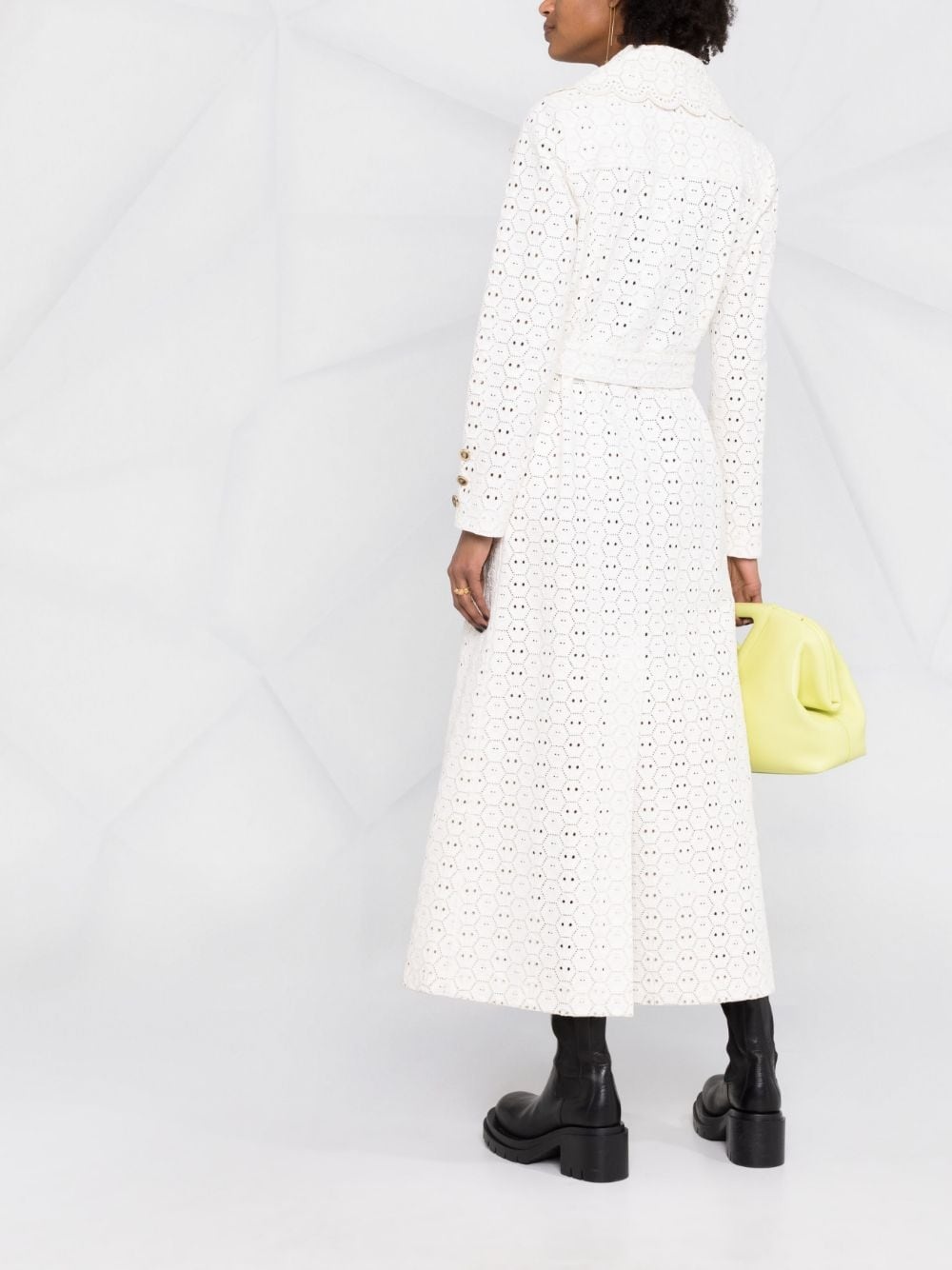 Long Sangallo leather trench coat - 4
