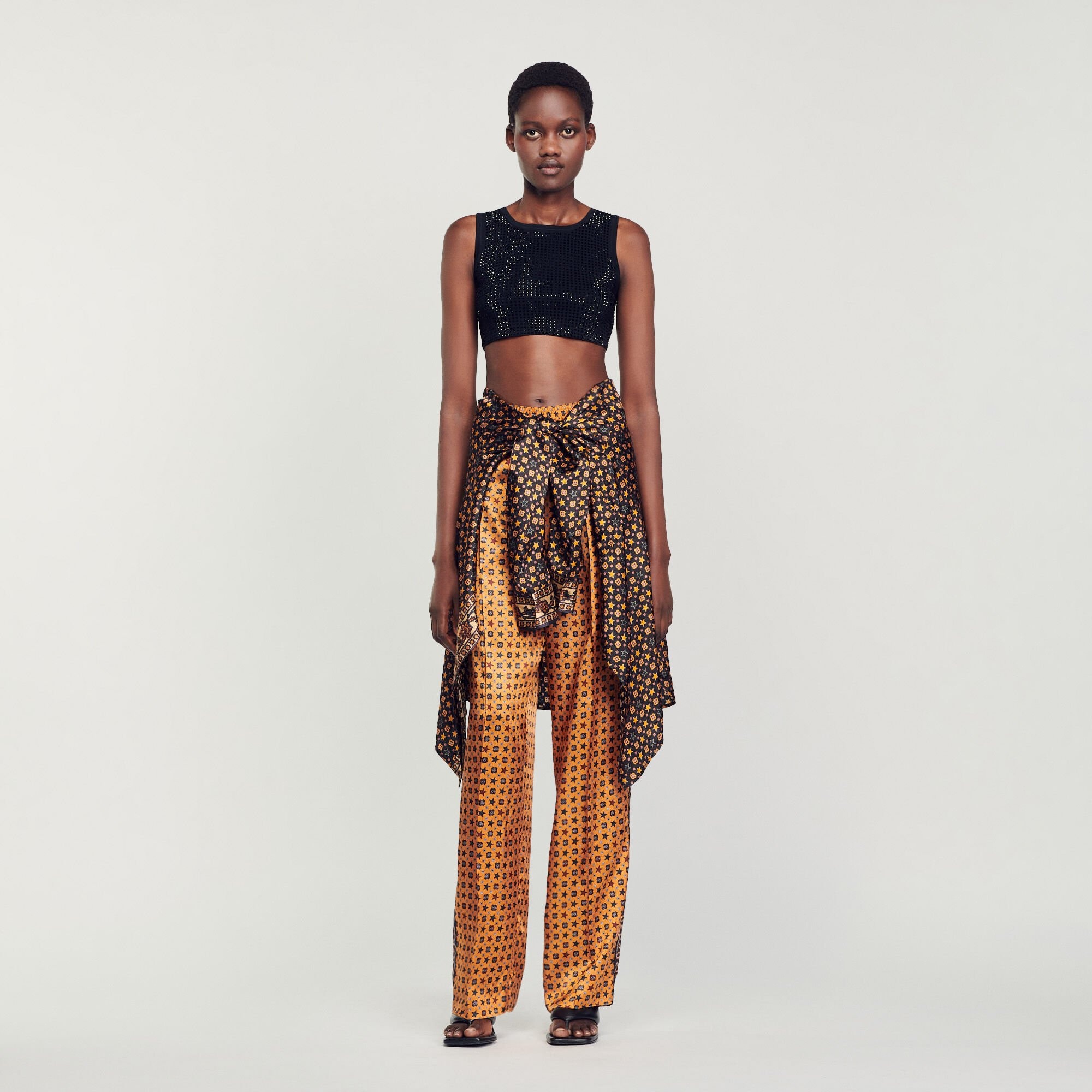 CROP TOP WITH RHINESTONES - 2