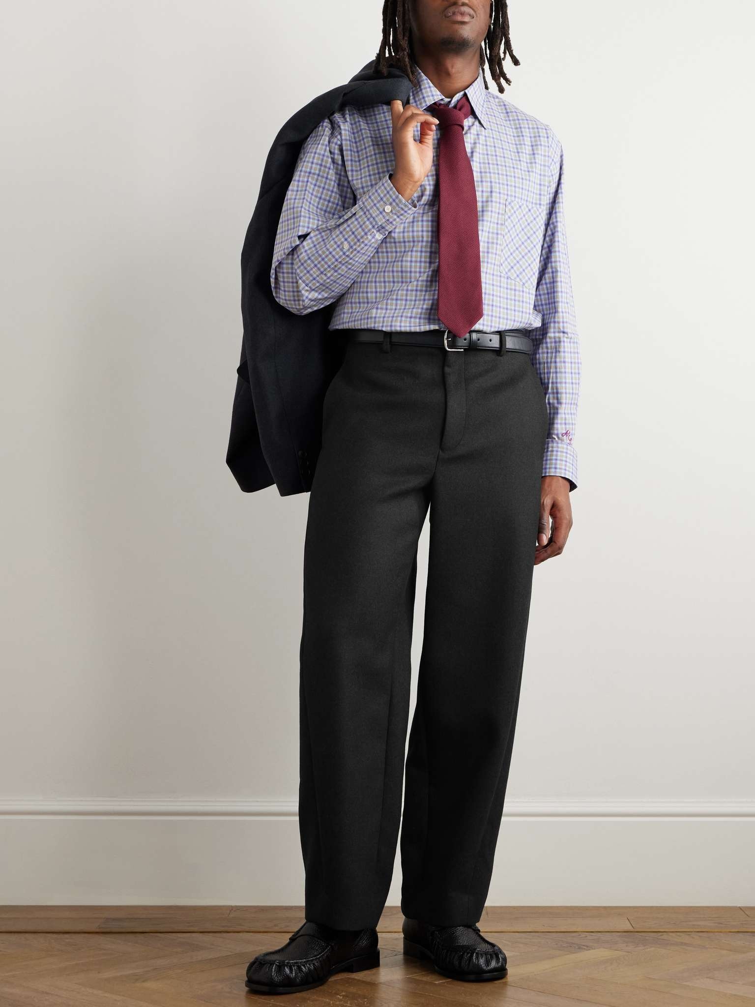 AURALEE Straight-Leg Melton Super 130s Wool-Twill Suit