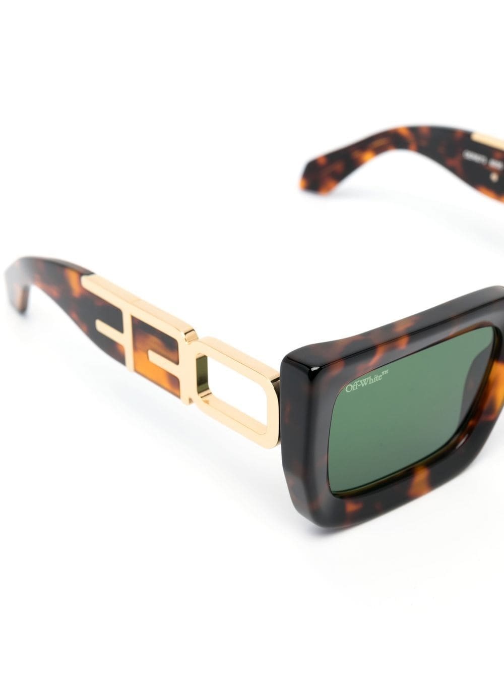 tortoiseshell square-frame sunglasses - 3