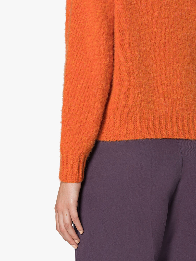 KENNEDI ORANGE WOOL CREWNECK SWEATER 6