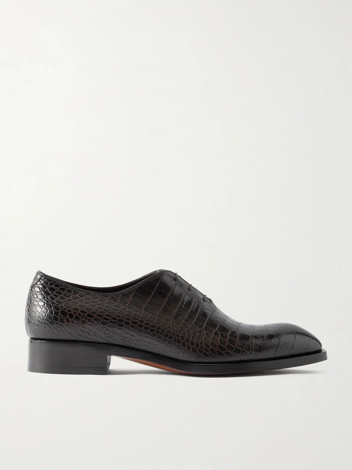 Elkan Croc-Effect Leather Oxford Shoes - 1