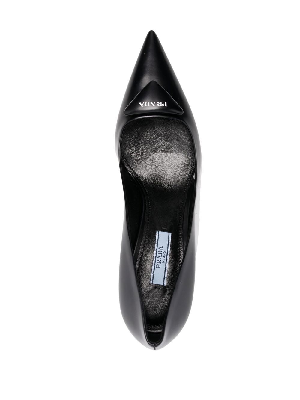 logo-plaque pointed-toe pumps - 4
