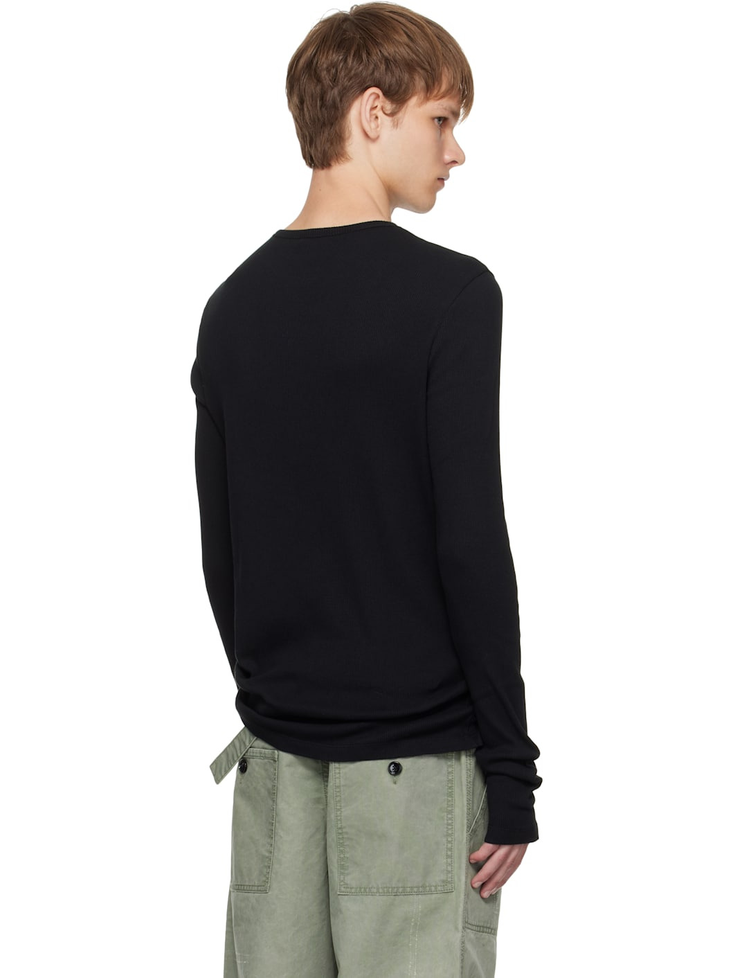 Black Greg Long Sleeve T-shirt - 3