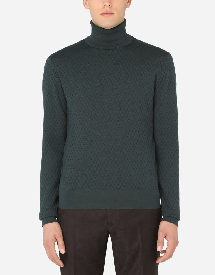 Cashmere and silk turtle-neck sweater - 2