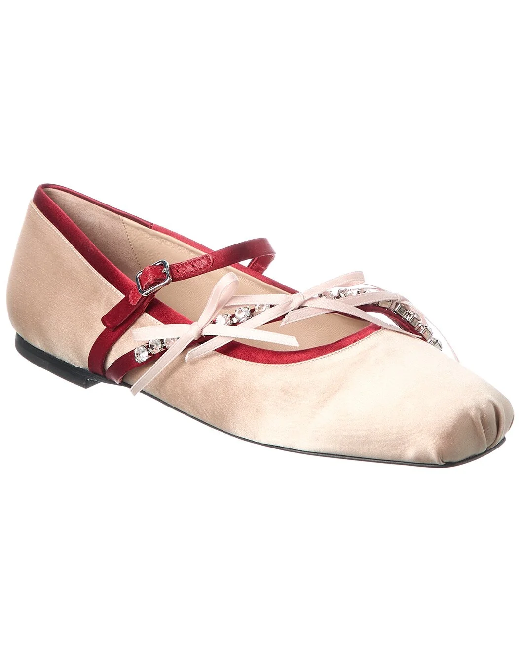 Jimmy Choo Loli Satin Ballerina Flat - 1