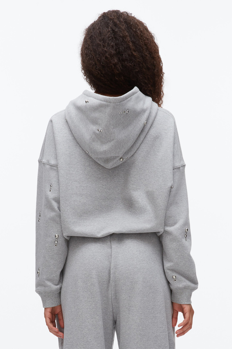Stud Embellished Oversized Hoodie 5