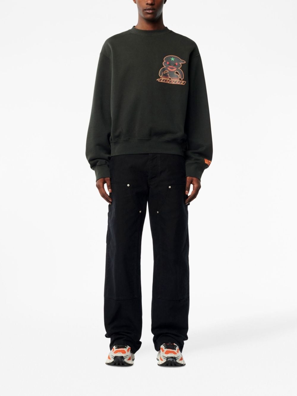 Monster graphic-print sweatshirt - 2