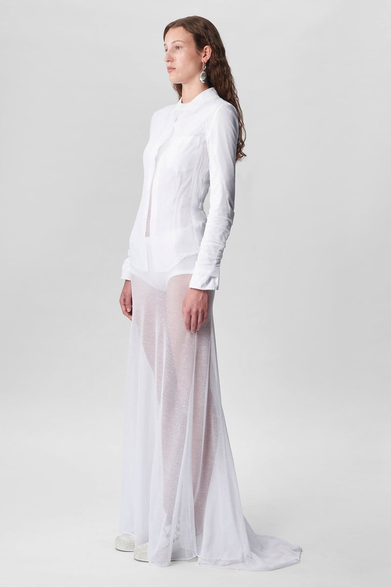 Ann Demeulemeester Marique Long Sleeve X-Long Flared Dress outlook