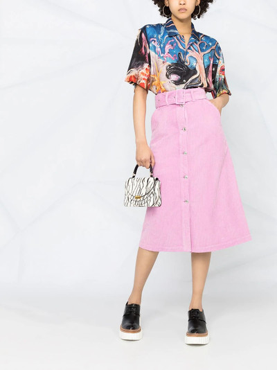 MSGM corduroy style belted skirt outlook