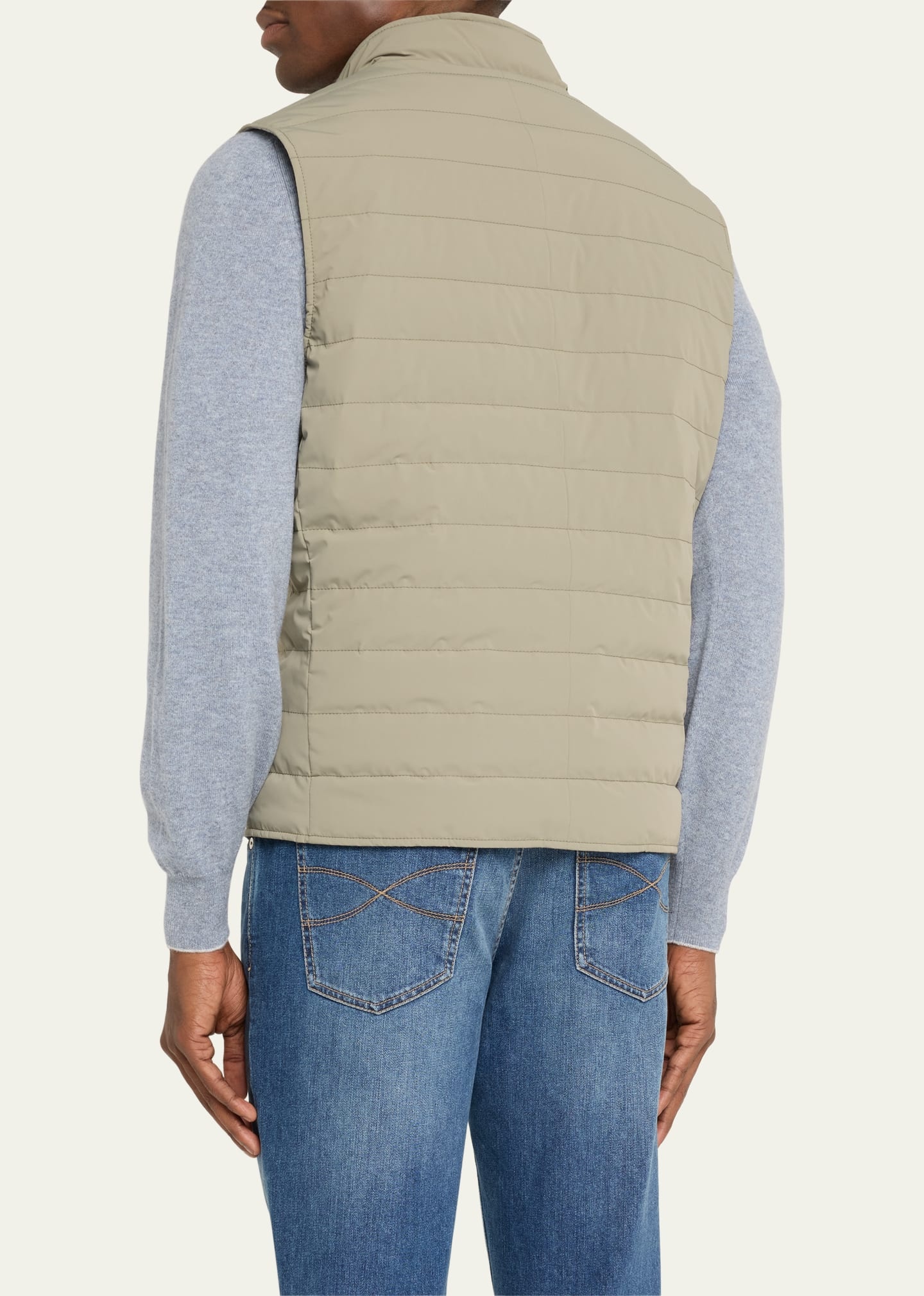 Men's Nylon Snap-Front Vest - 3