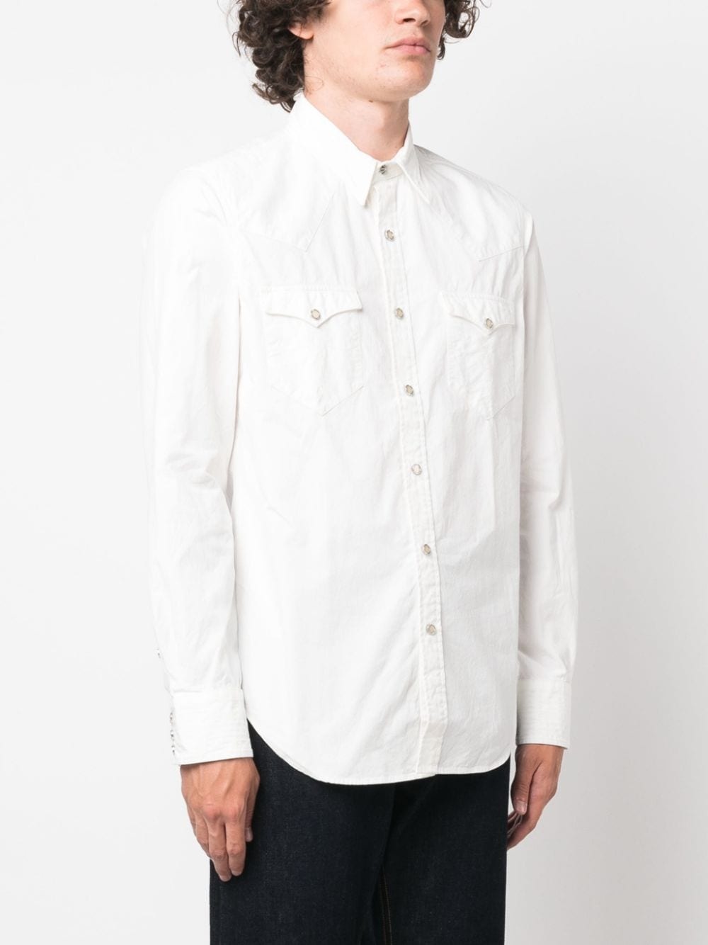 long-sleeve cotton shirt - 3
