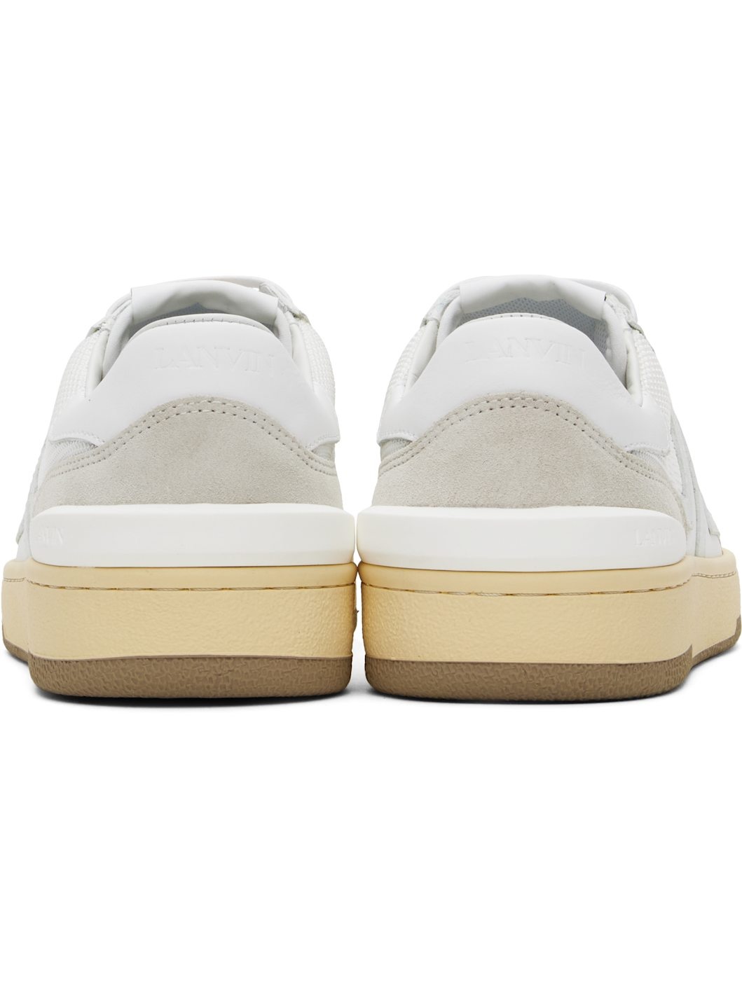 White Clay Mesh Sneakers - 2