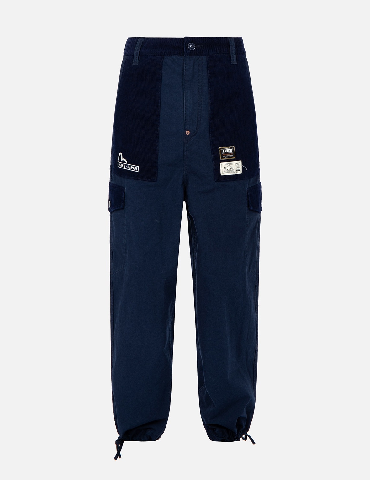 SEAGULL AND LOGO EMBROIDERY CARGO PANTS - 1