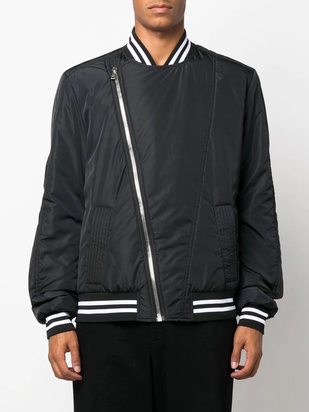 logo-print bomber jacket - 3