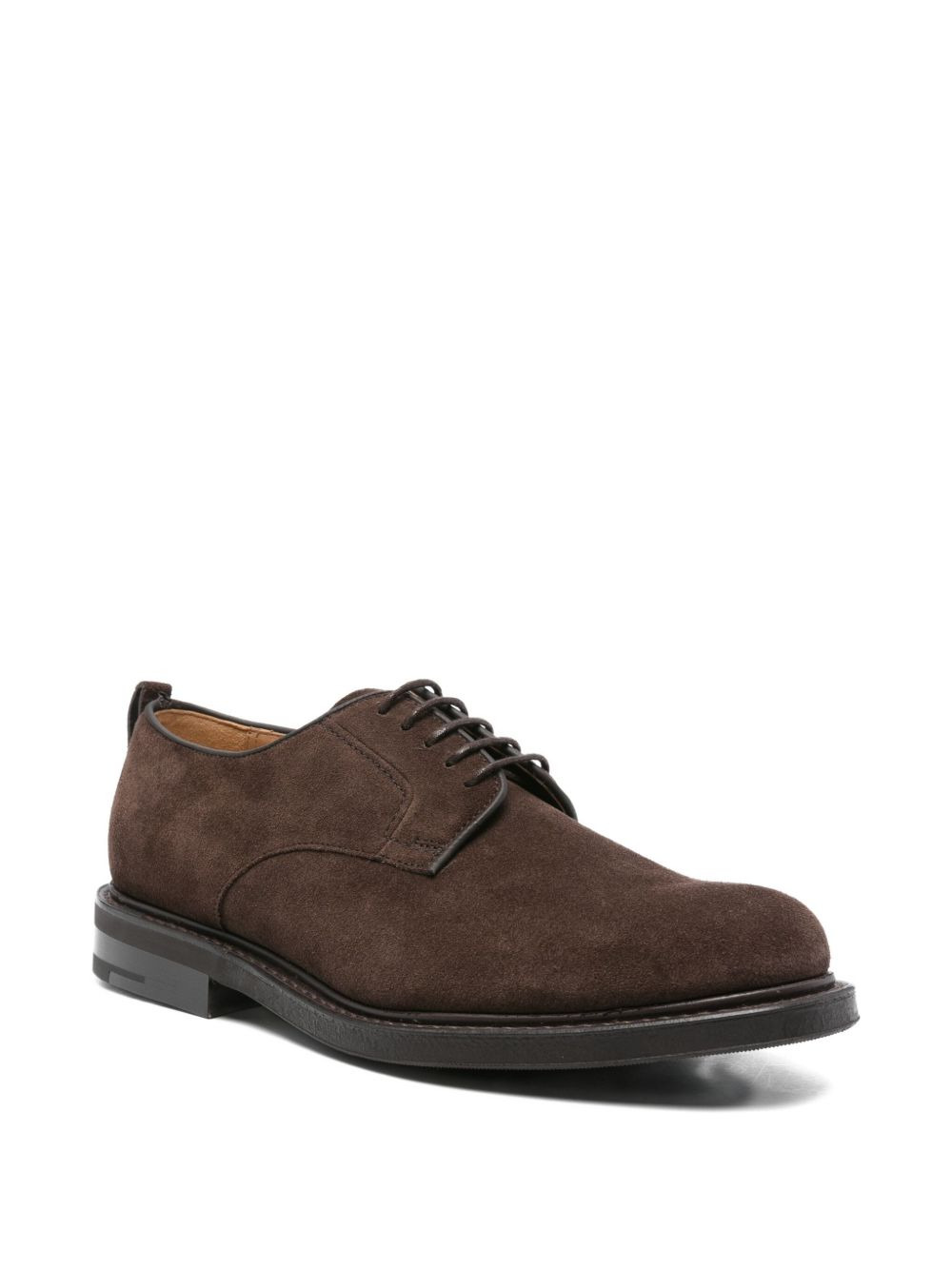 suede derby lace-up shoes - 2