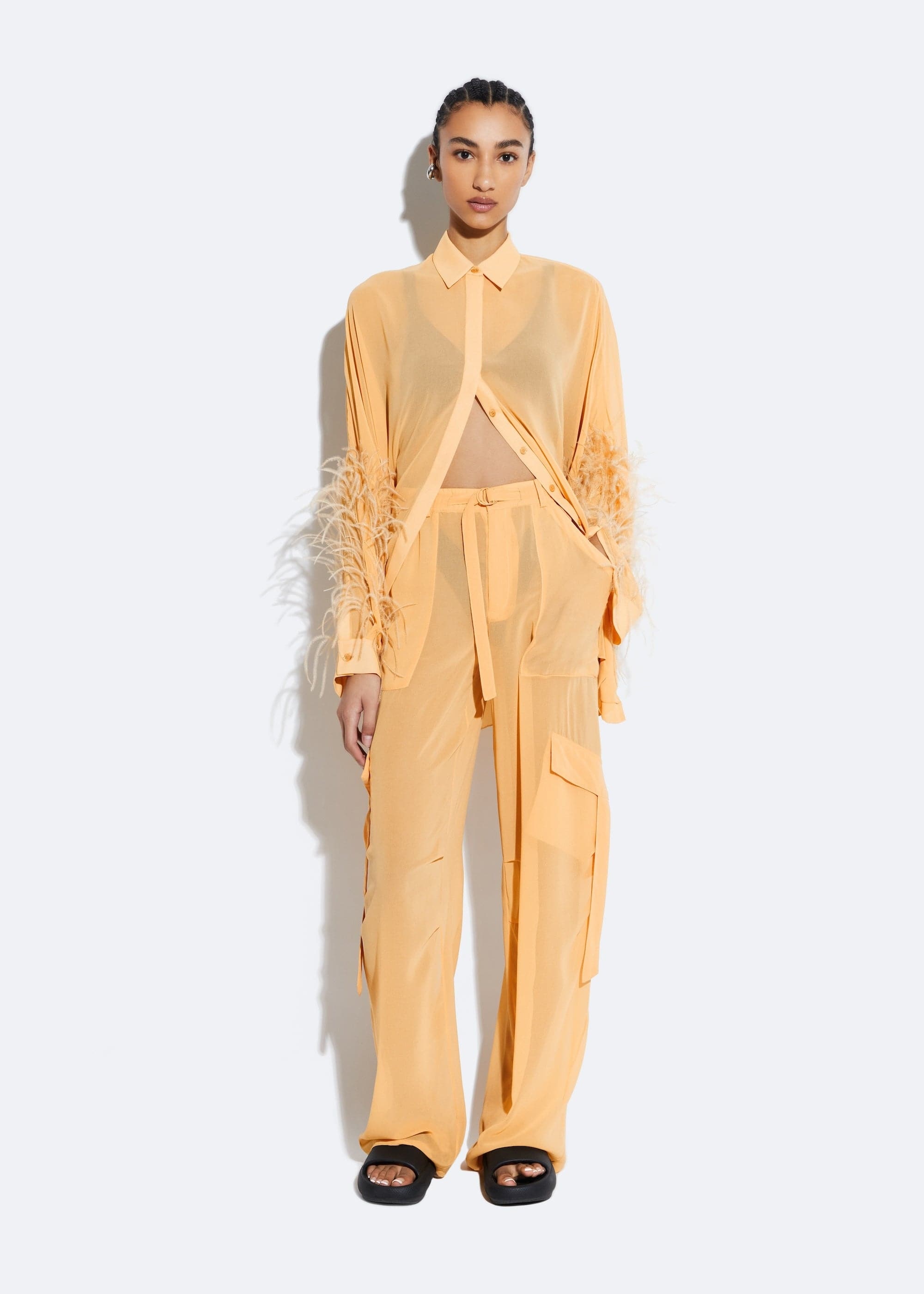 Georgette Utility Pocket Pant - 2