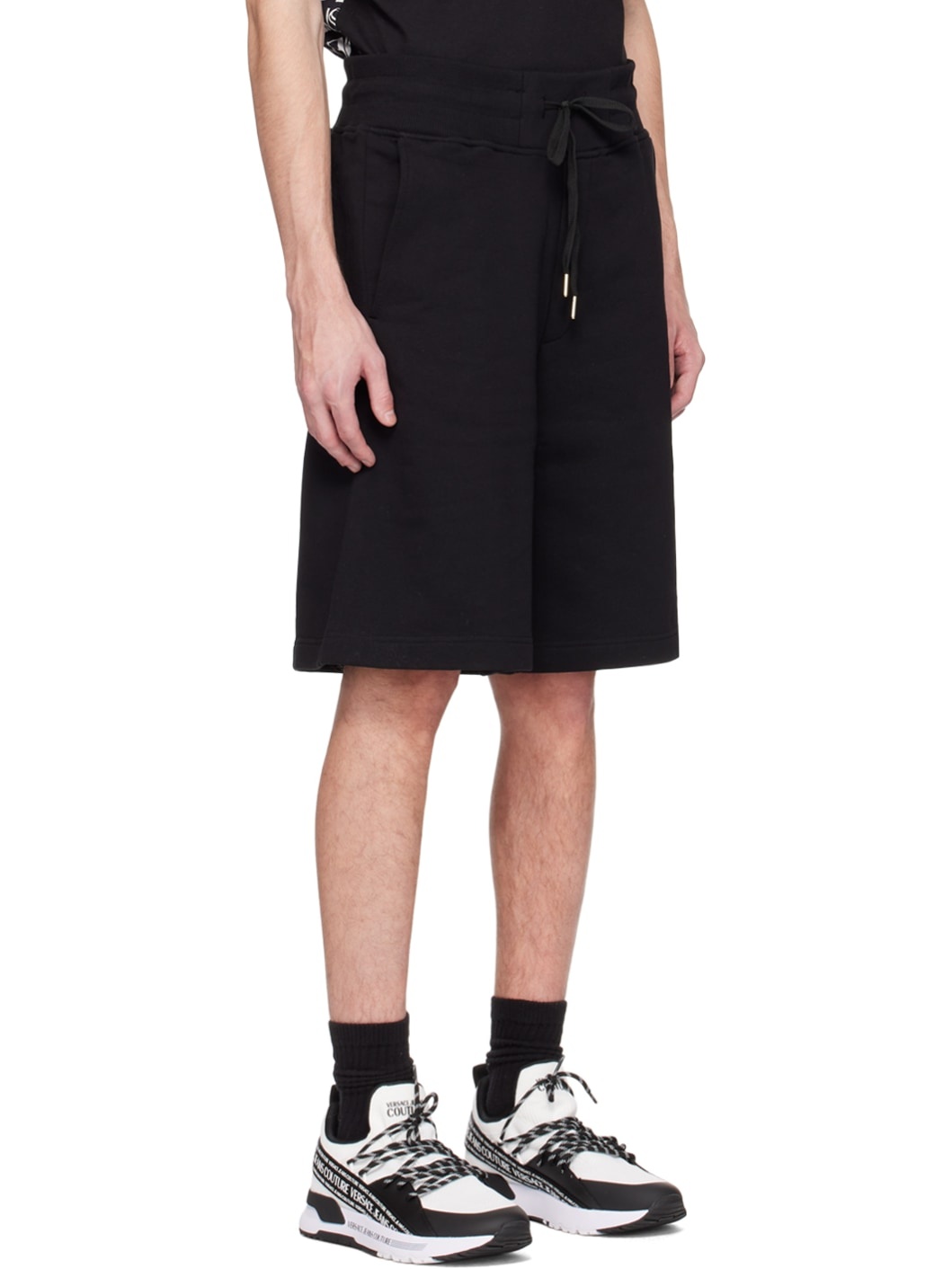Black Printed Shorts - 2