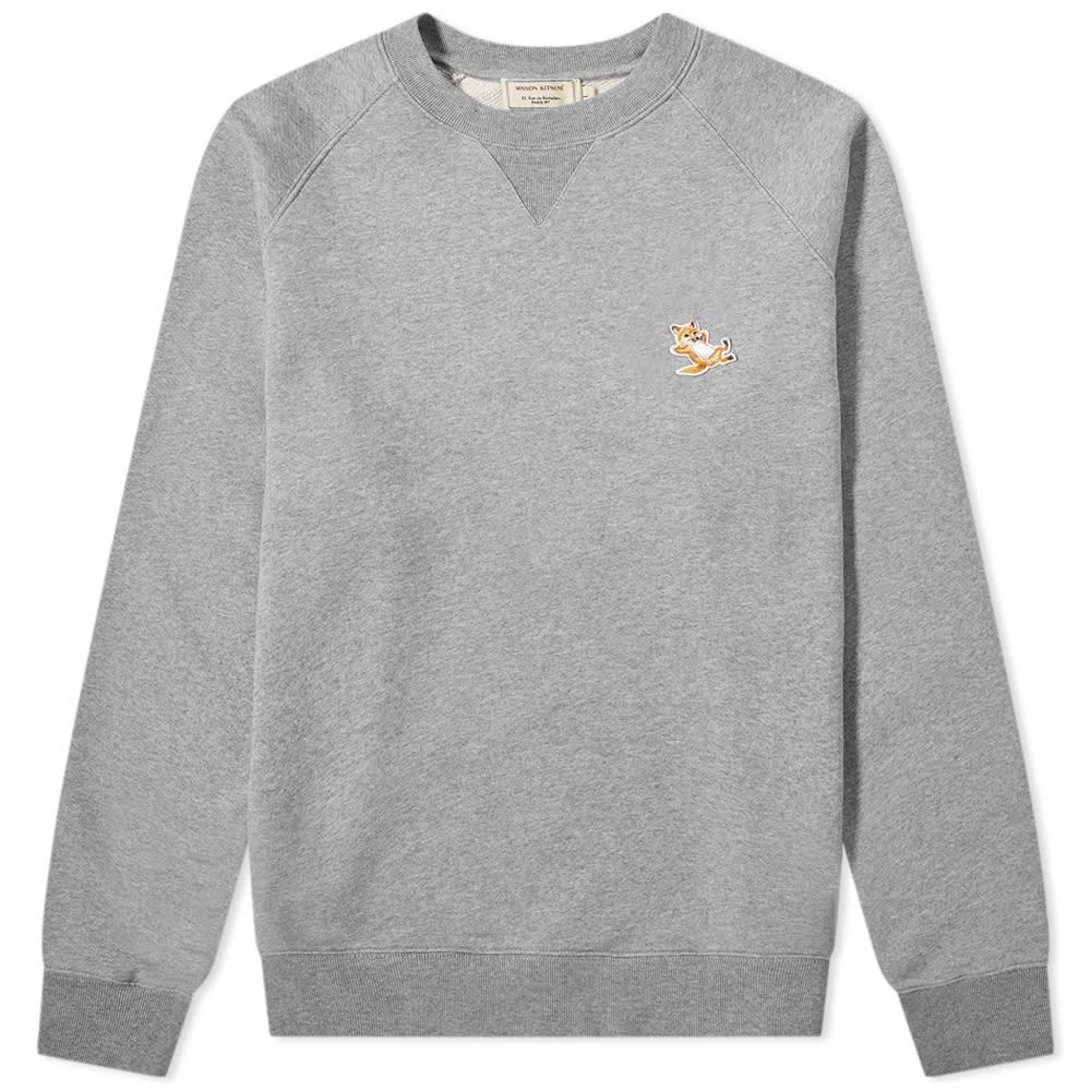 Maison Kitsuné Chillax Fox Patch Classic Crew Sweat - 1