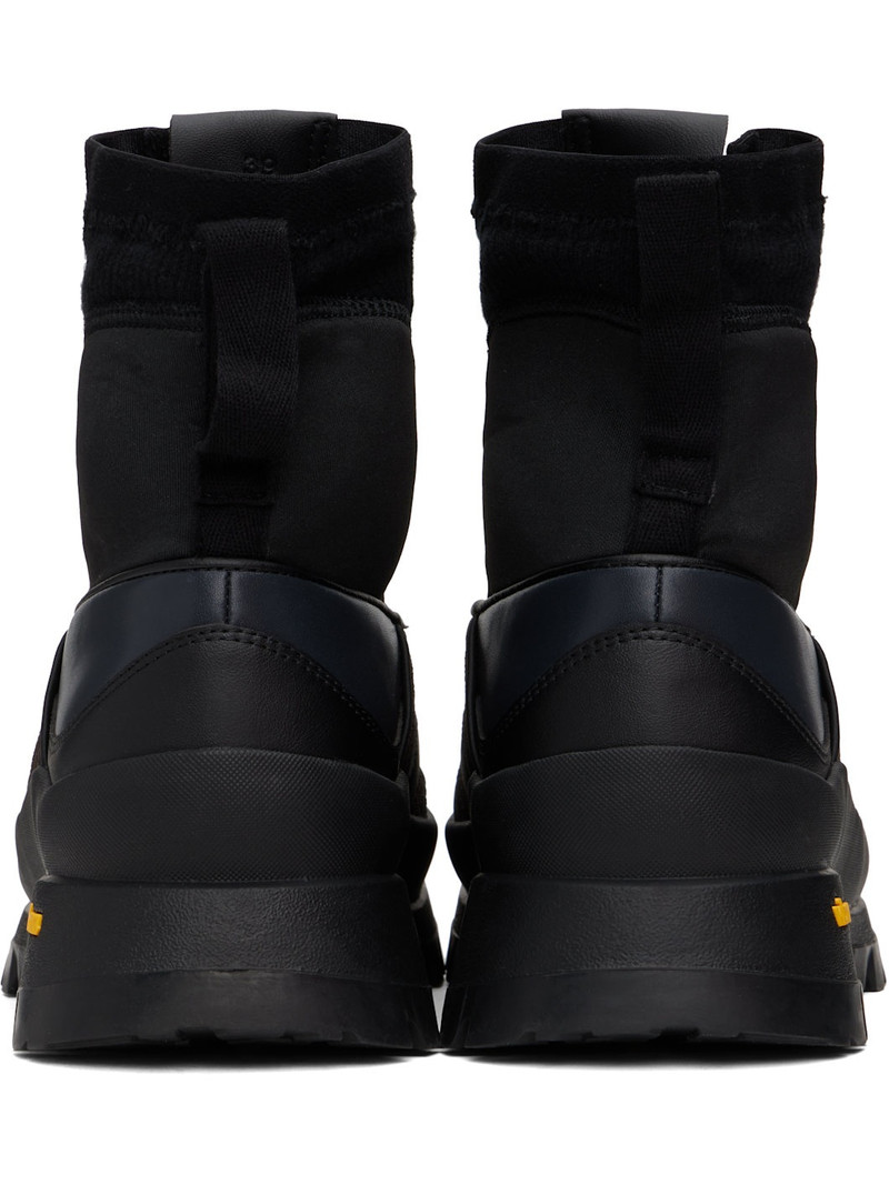 Black & Brown Mattio Zip-Up Sneakers 2