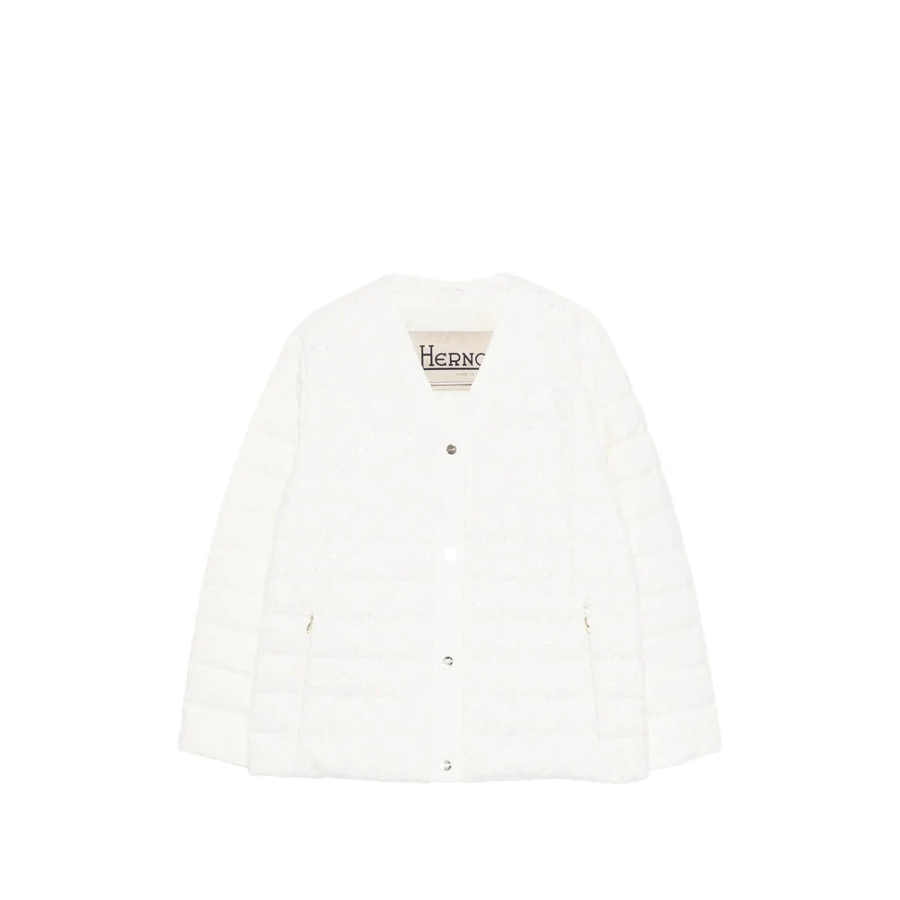 Herno White Jackets - Puffer Jackets Women - 1