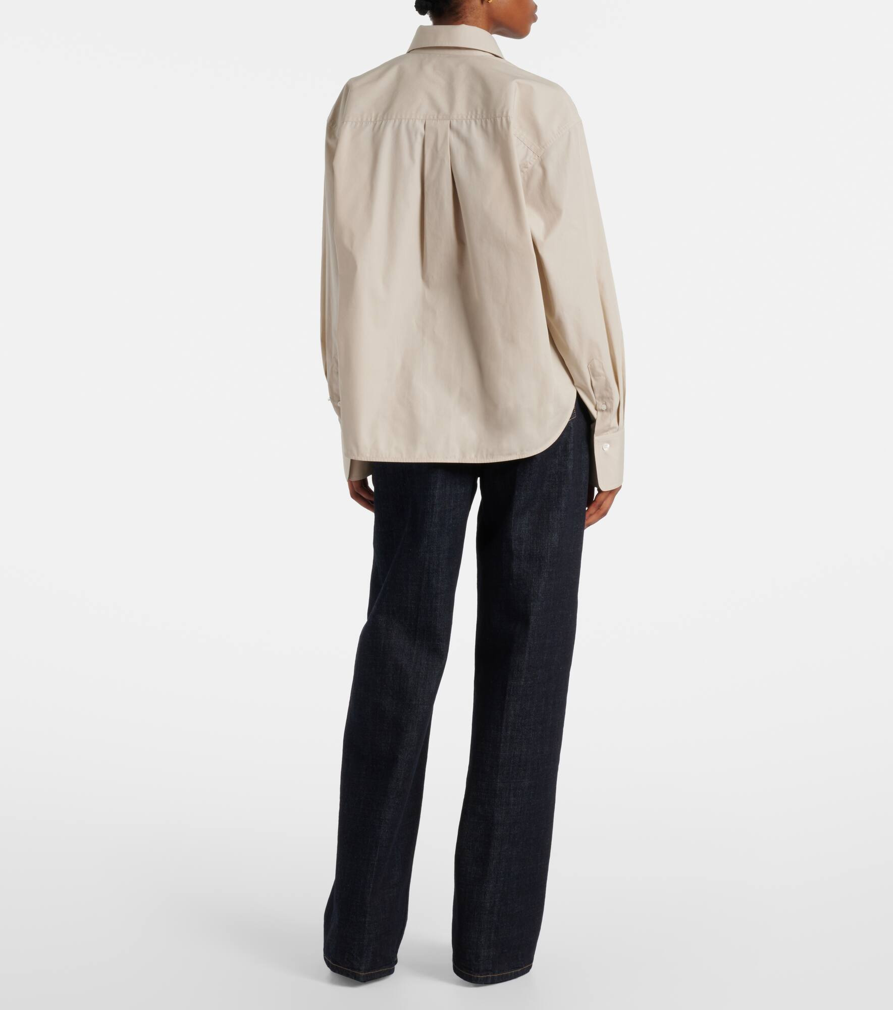 Cropped cotton shirt - 3