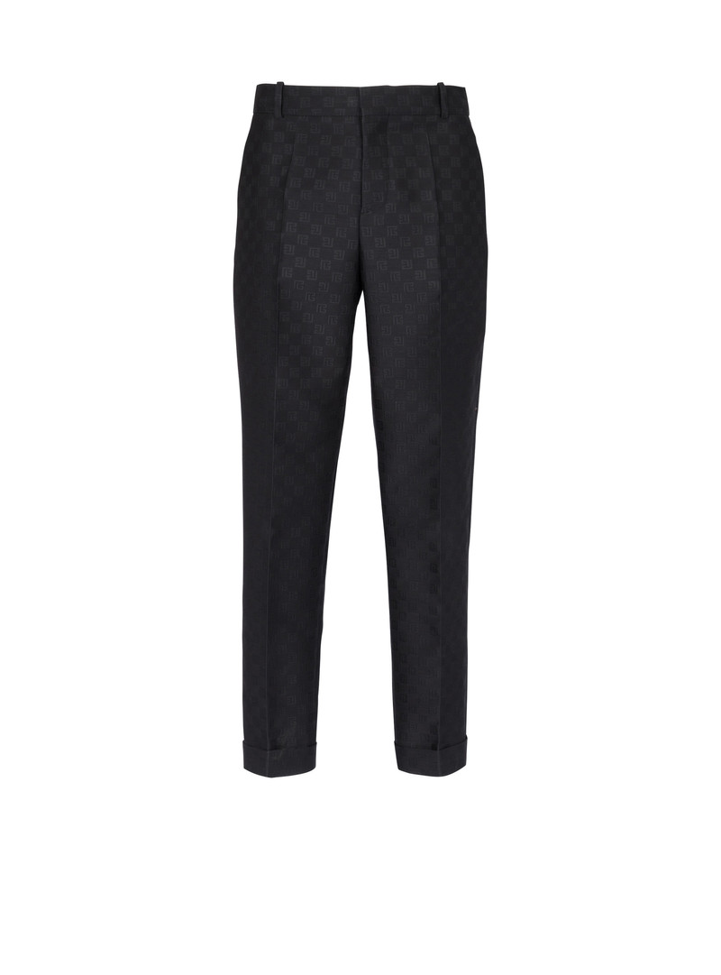Straight-leg mini monogrammed trousers 1