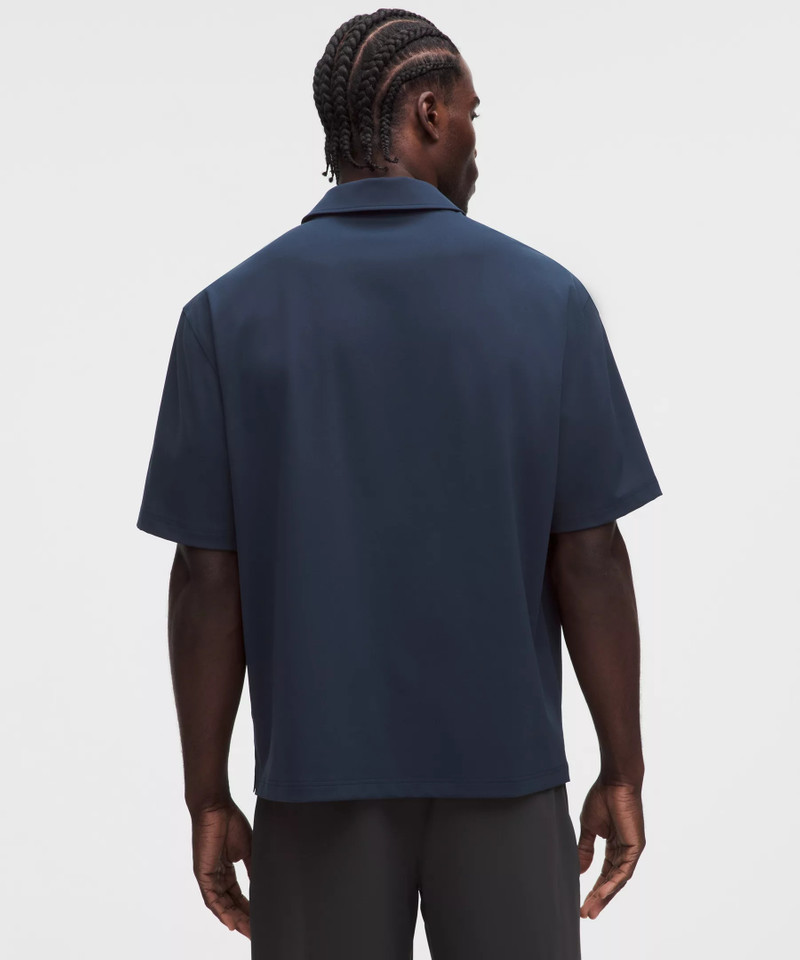 Daydrift Oversized Zip-Neck Polo Shirt 3