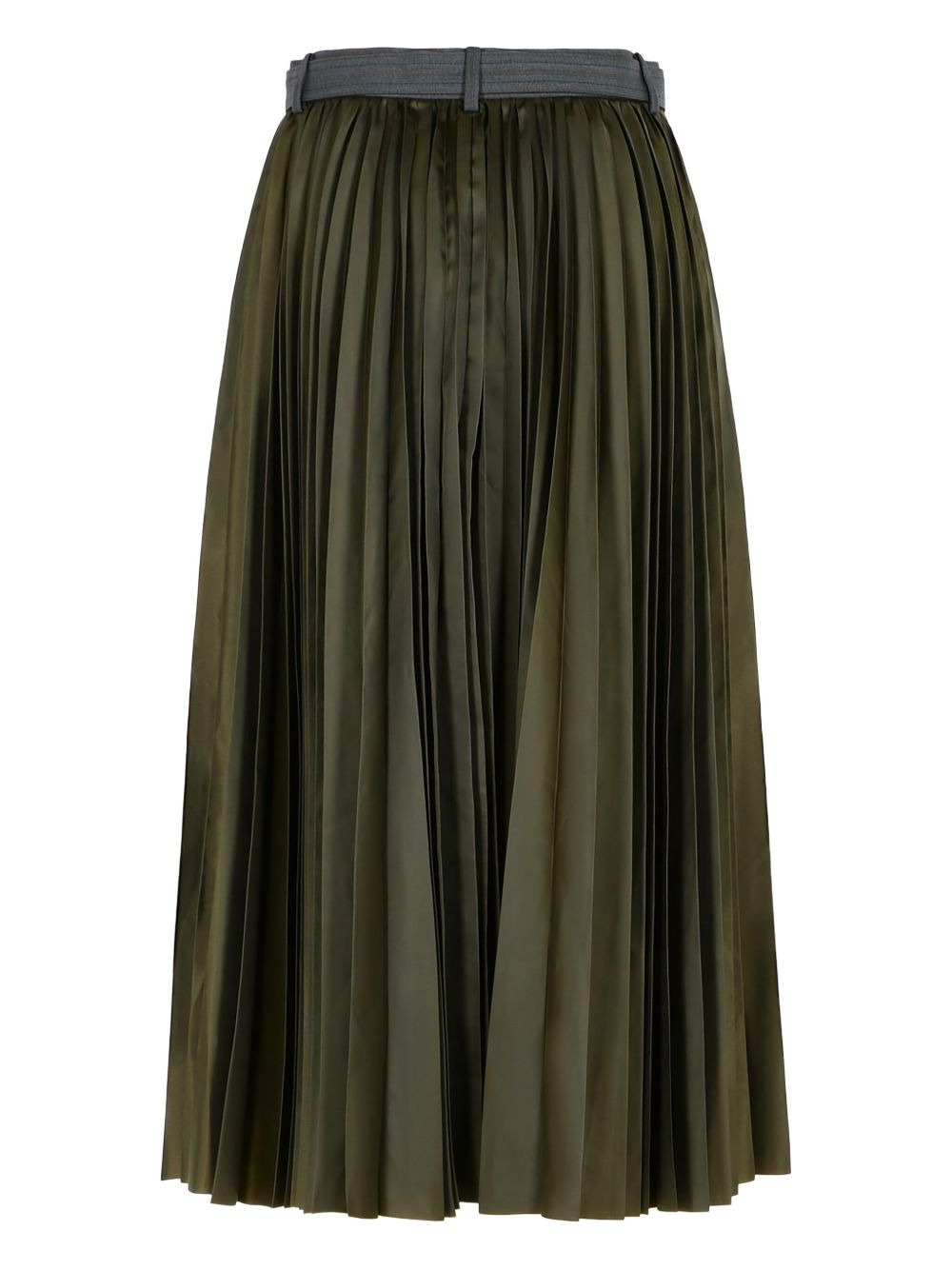 pinstripe-pattern pleated skirt - 2