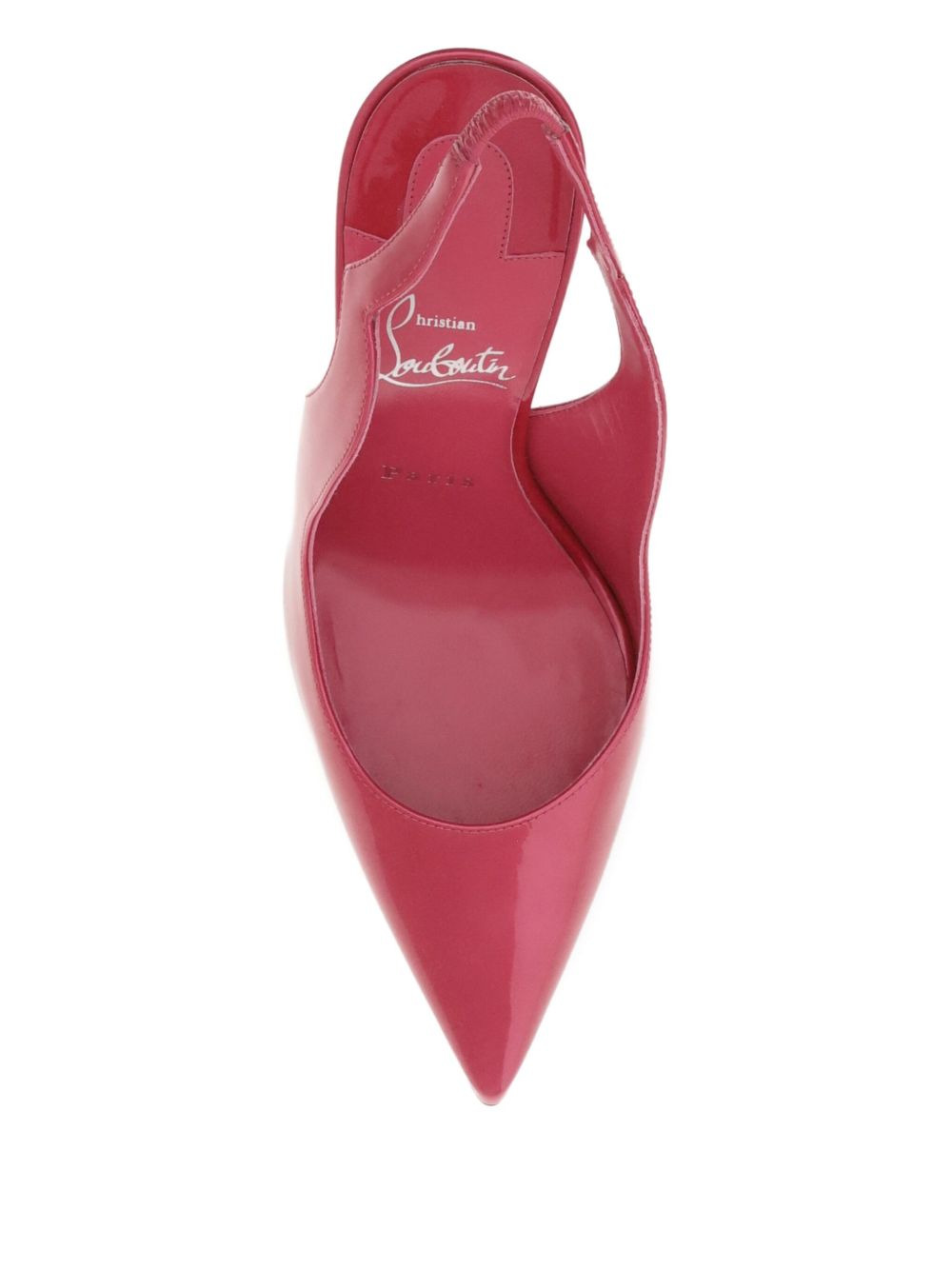 100mm slingback patent leather pumps - 3
