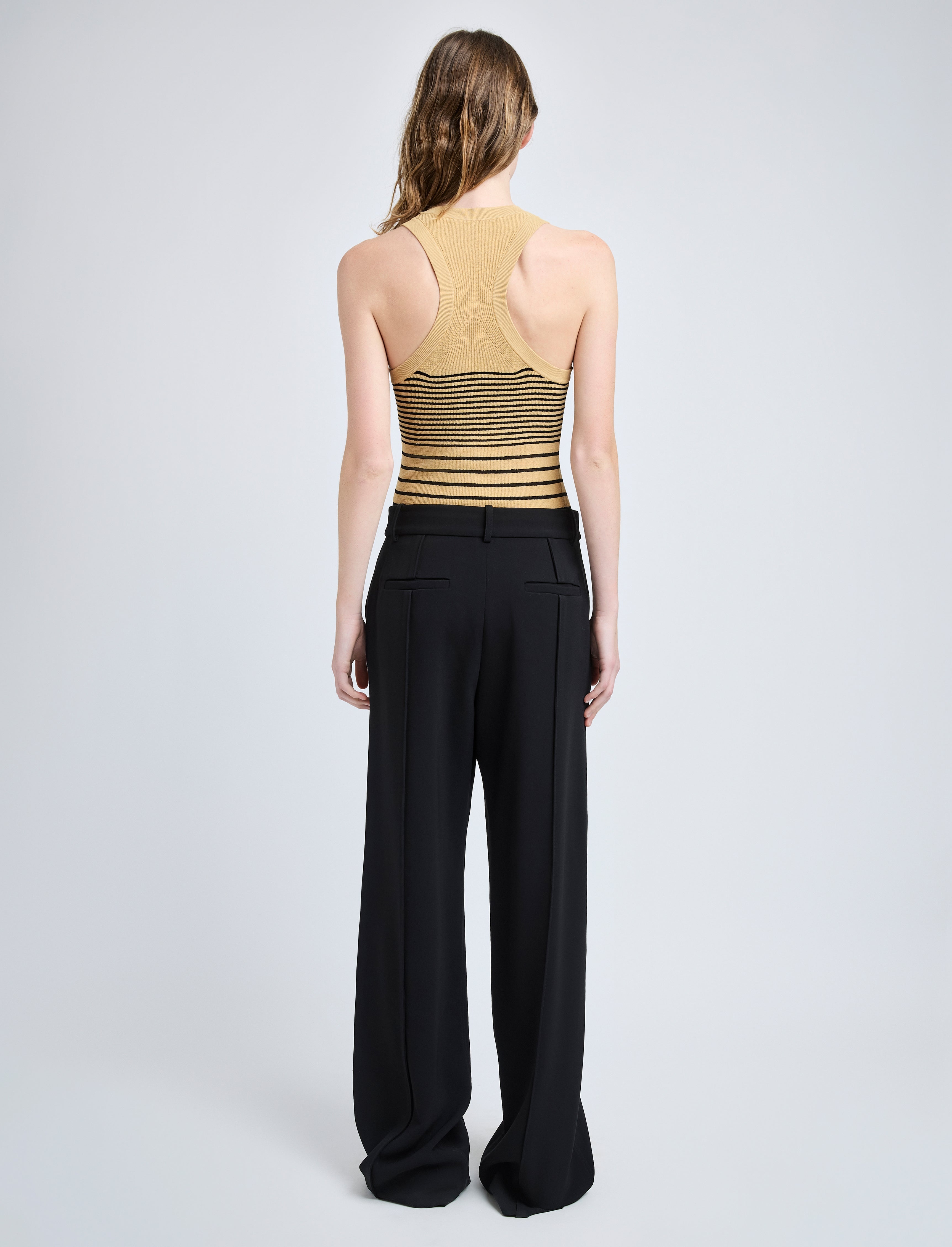 Roberts Top in Matte Viscose Rib - 5