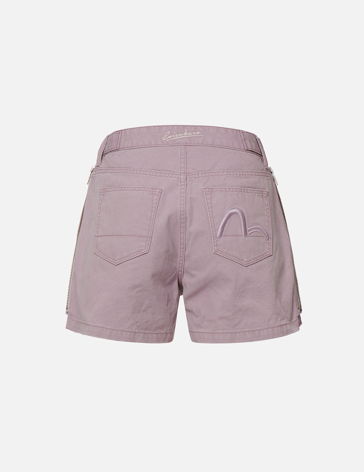 Pigment-dyed Shorts with Side Zippers - 7