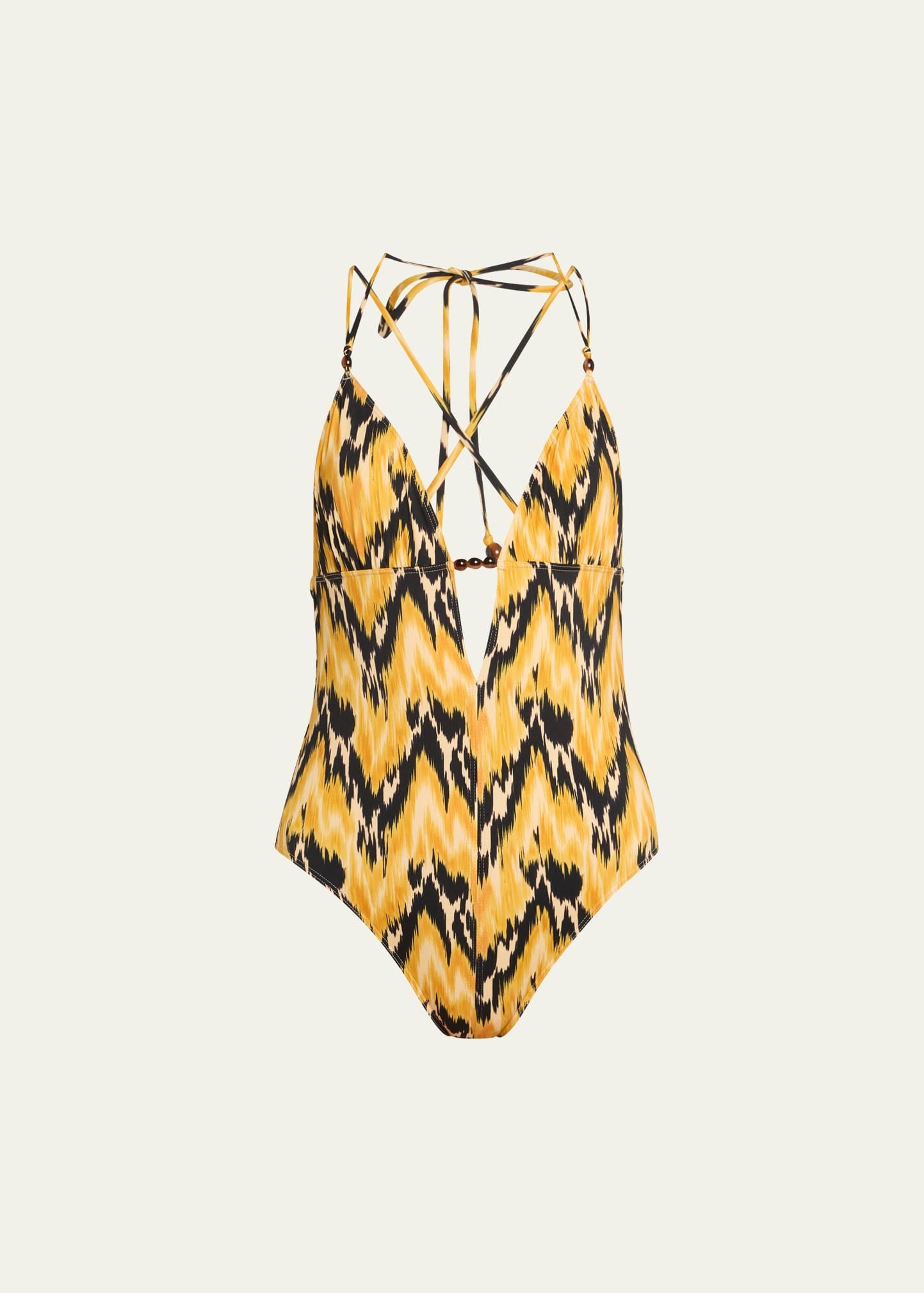 Leila Beaded One-Piece Swimsuit - 1