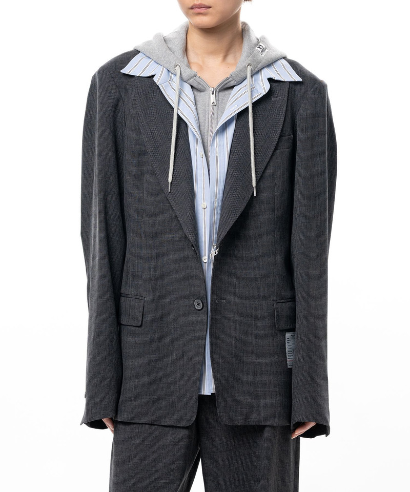 Triple Layered Houndstooth Jacket 8
