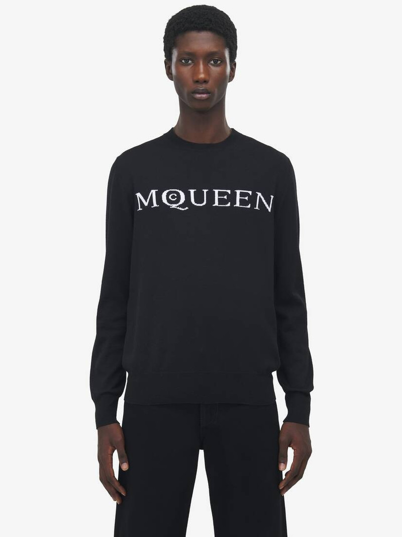 Alexander McQueen Merino Wool McQueen Logo Jumper outlook