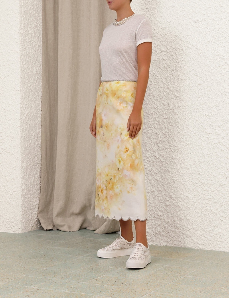CRUSH SCALLOPED MIDI SKIRT 8