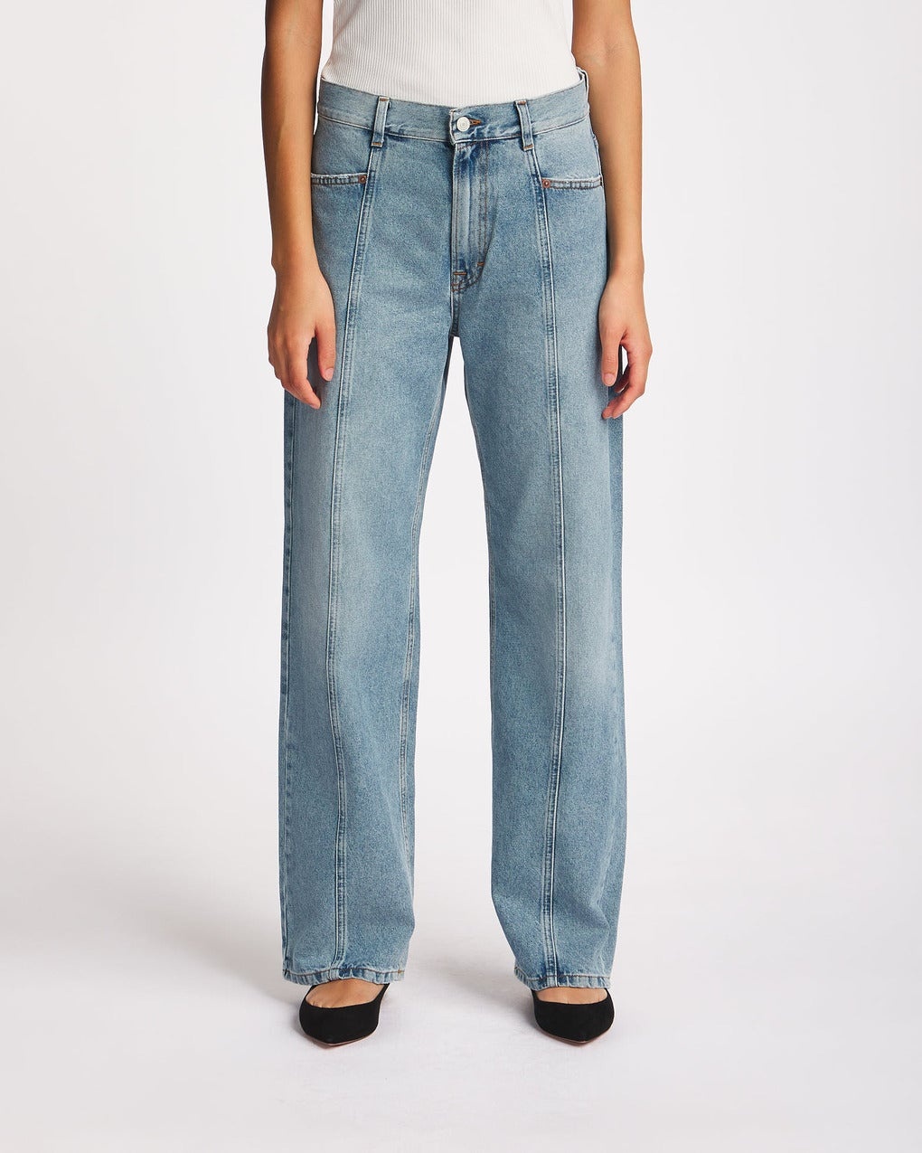 Jeans Loose Fit Dark Blue Denim Light blue - 2