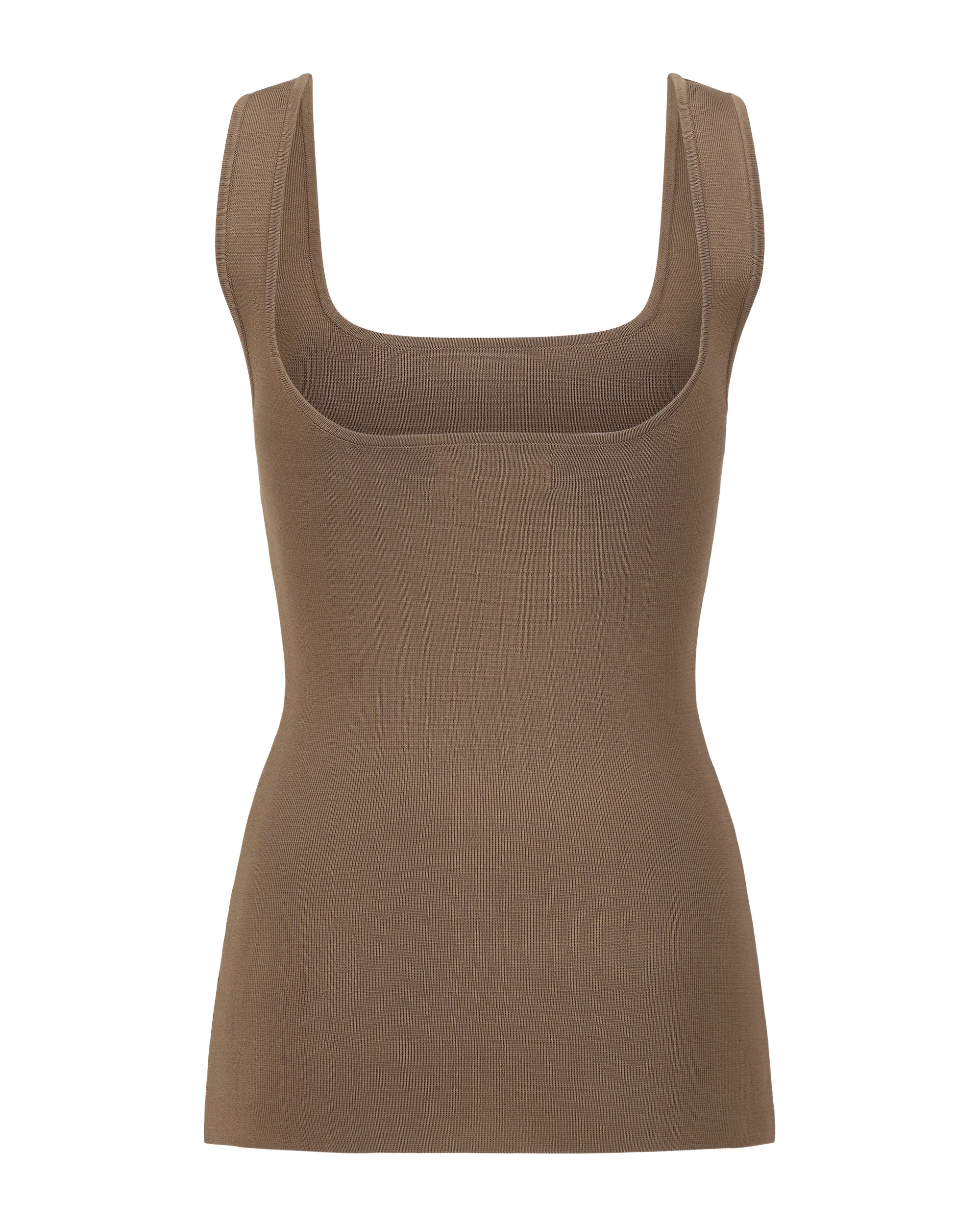 SQUARED NECK TOP TAN - 3