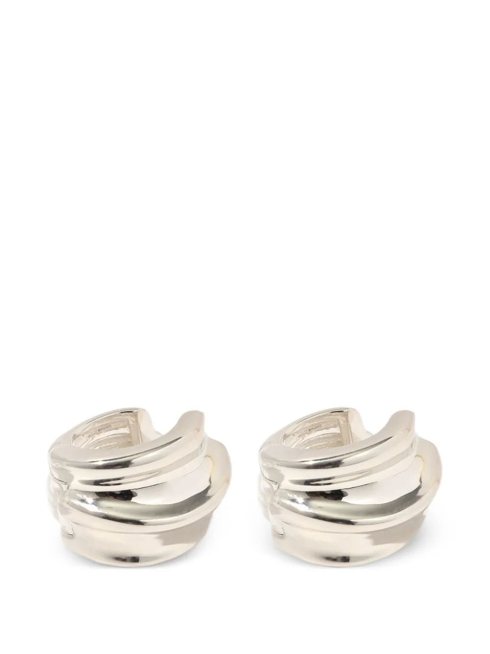 Wave Small hoop earrings - 1