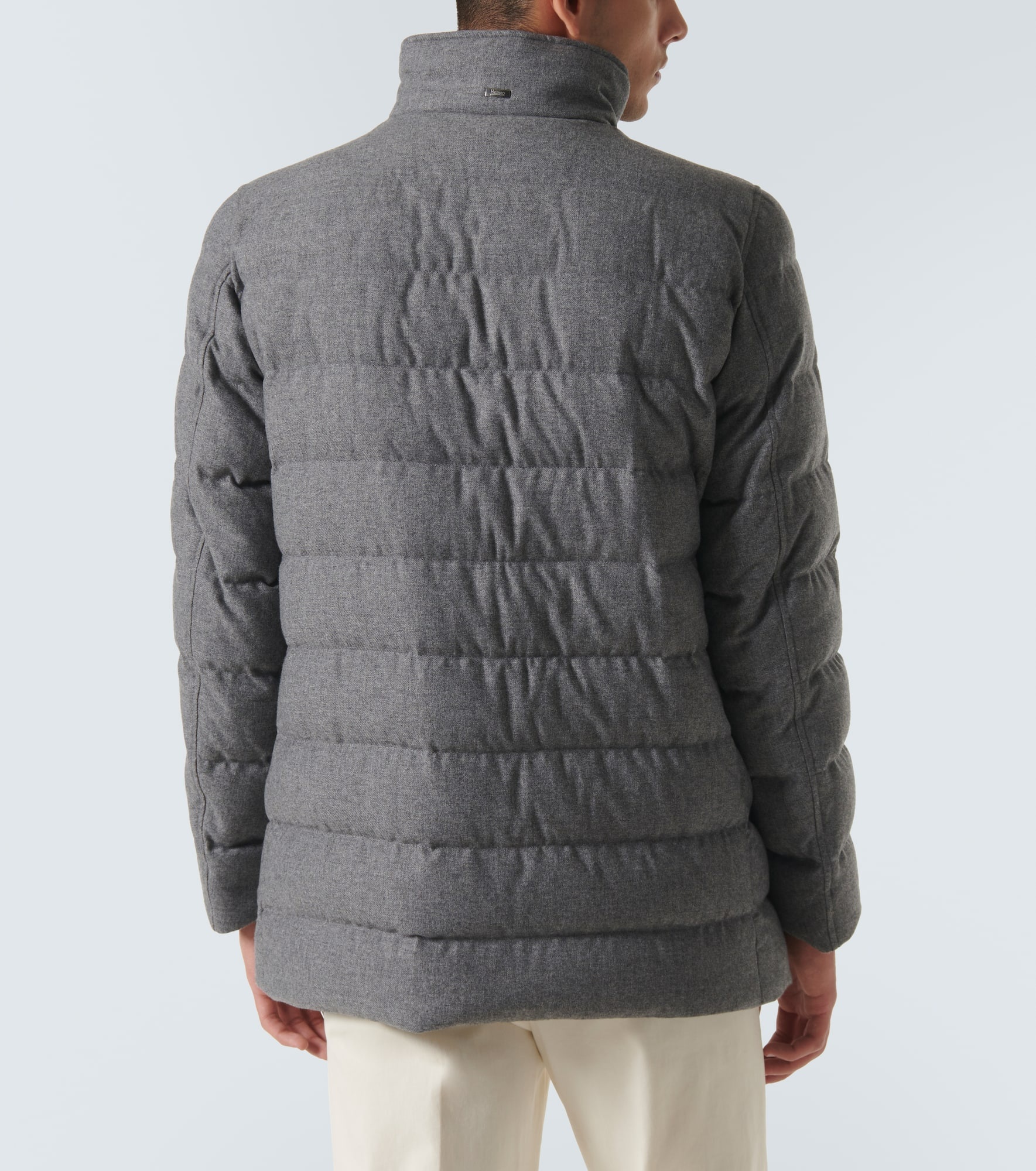 Cashmere-blend puffer jacket - 4