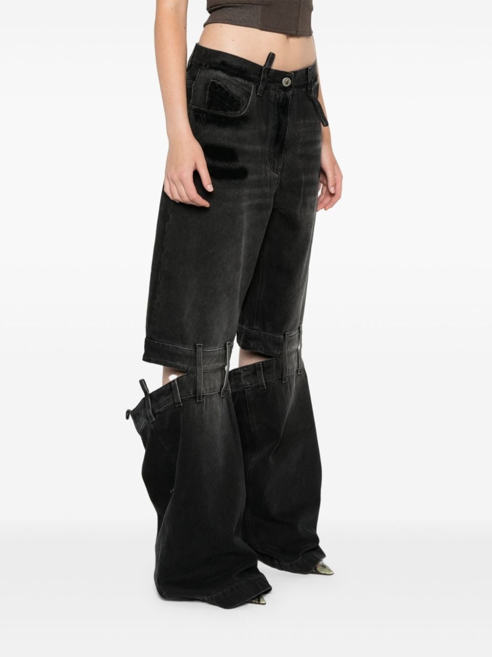 Lunghi high-rise wide-leg jeans - 3
