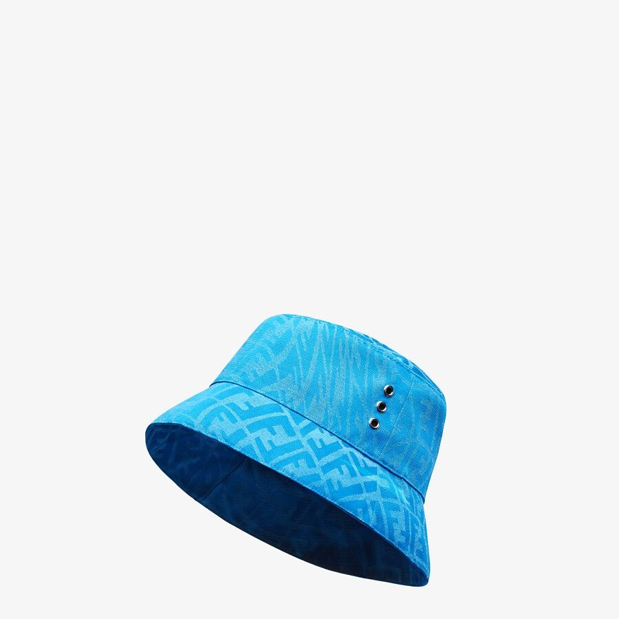 Light blue canvas bucket hat - 1