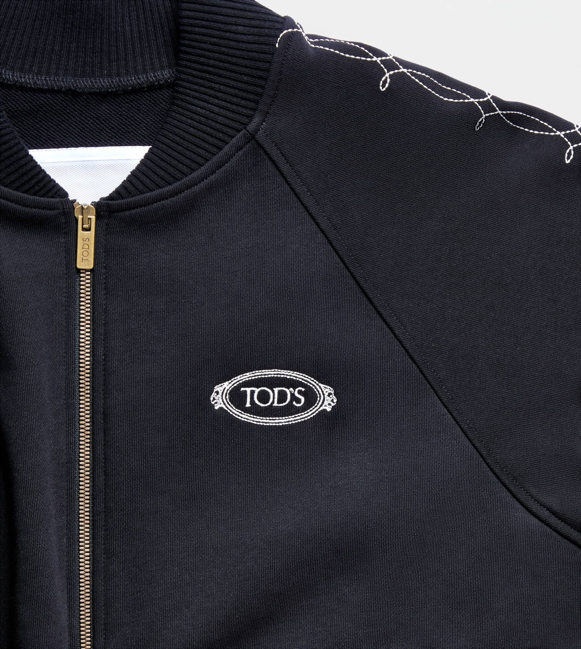 TRACKSUIT JACKET IN JERSEY - BLACK - 3