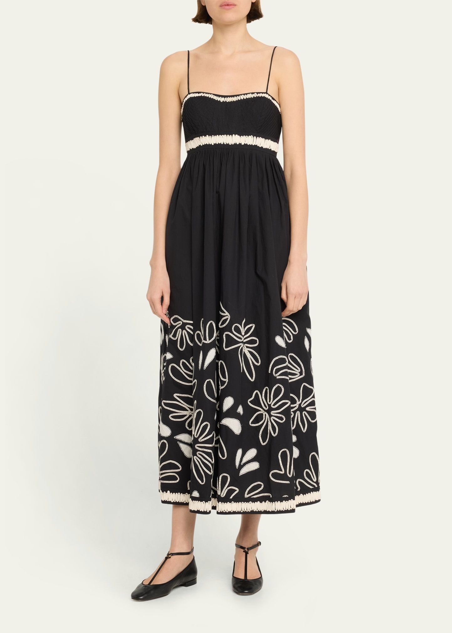 Hollis Embroidered Cotton Maxi Dress - 2