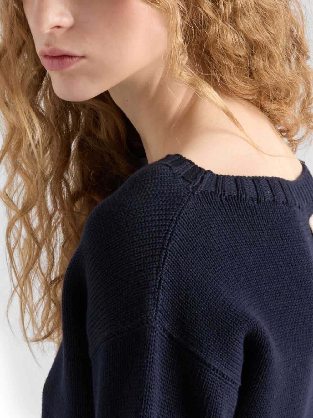 cotton boat-neck sweater - 5