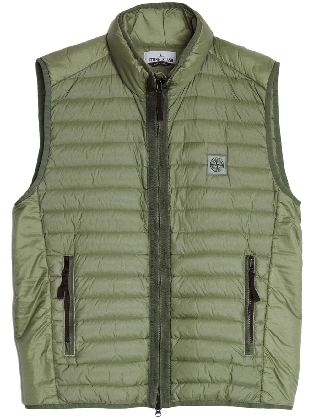 Compass-motif quilted gilet - 1