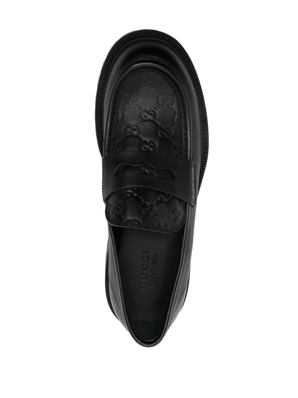 Web-stripe trim loafers - 4