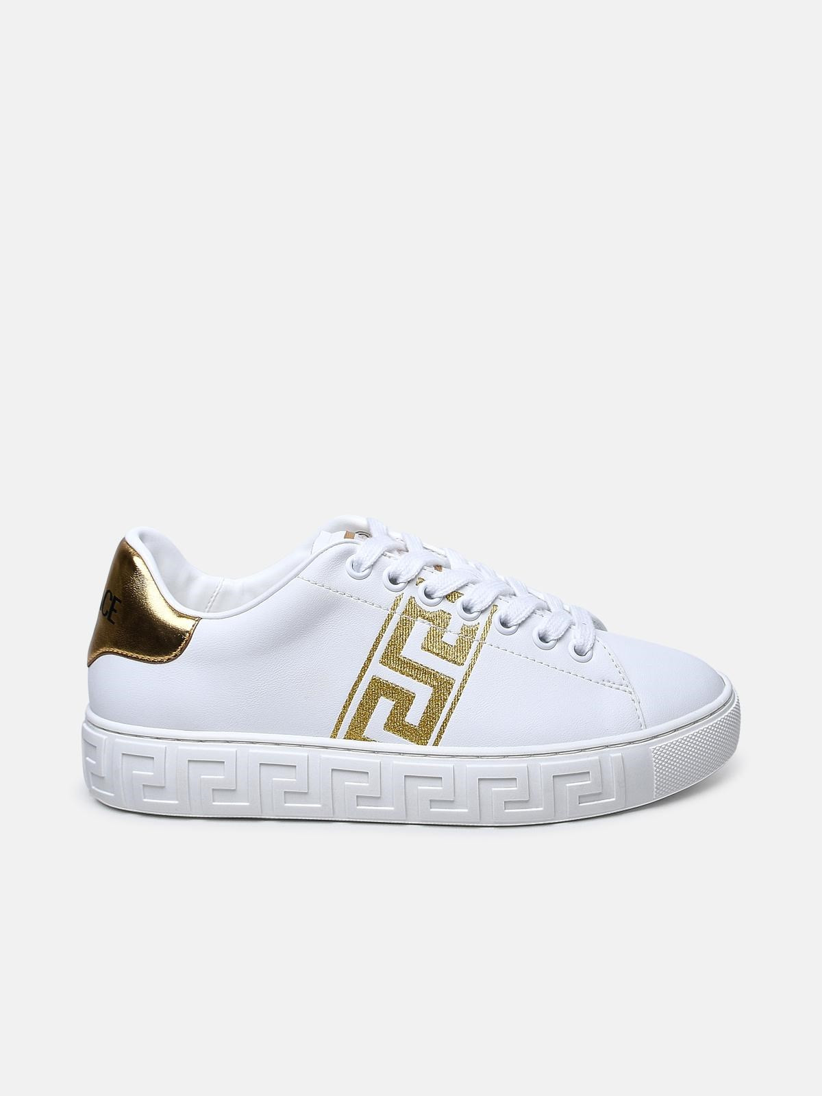 WHITE LEATHER SNEAKERS - 1