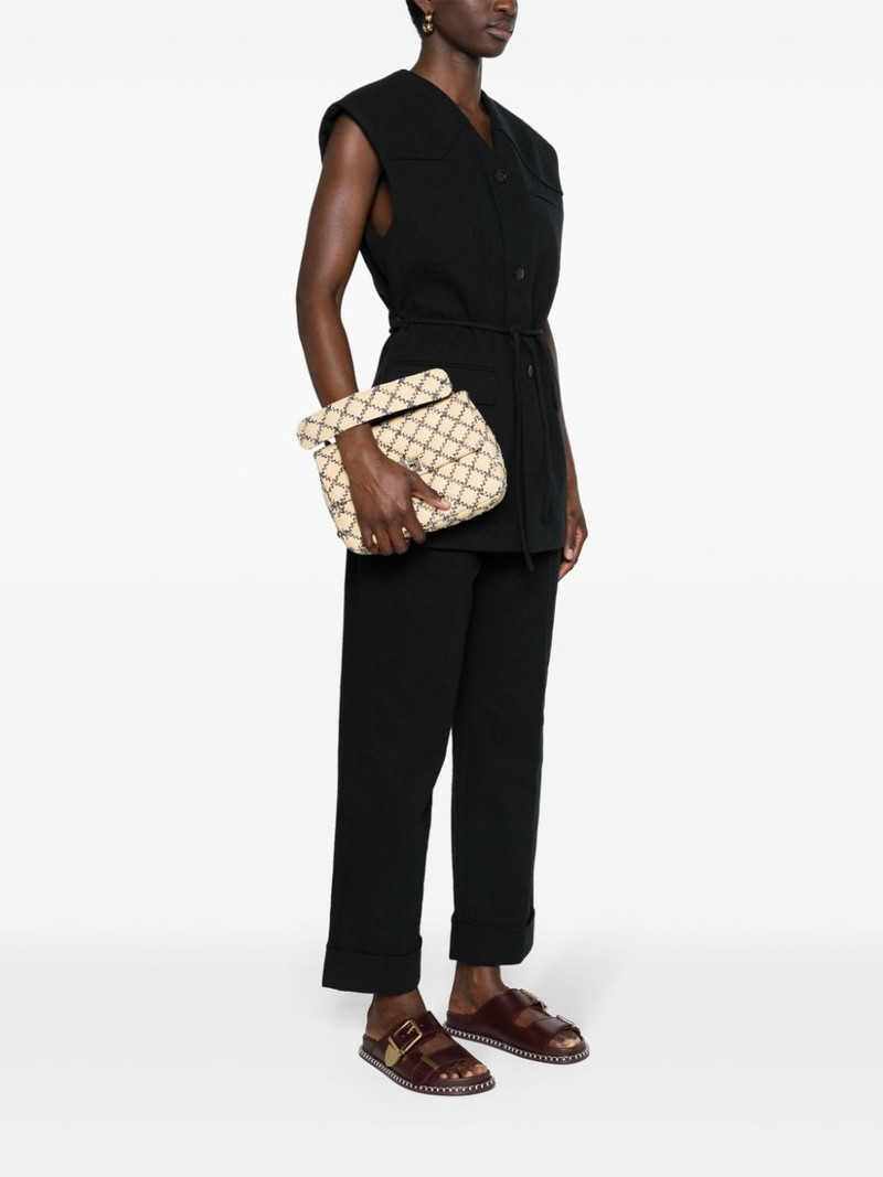 Valentino Rockstud woven tote bag outlook