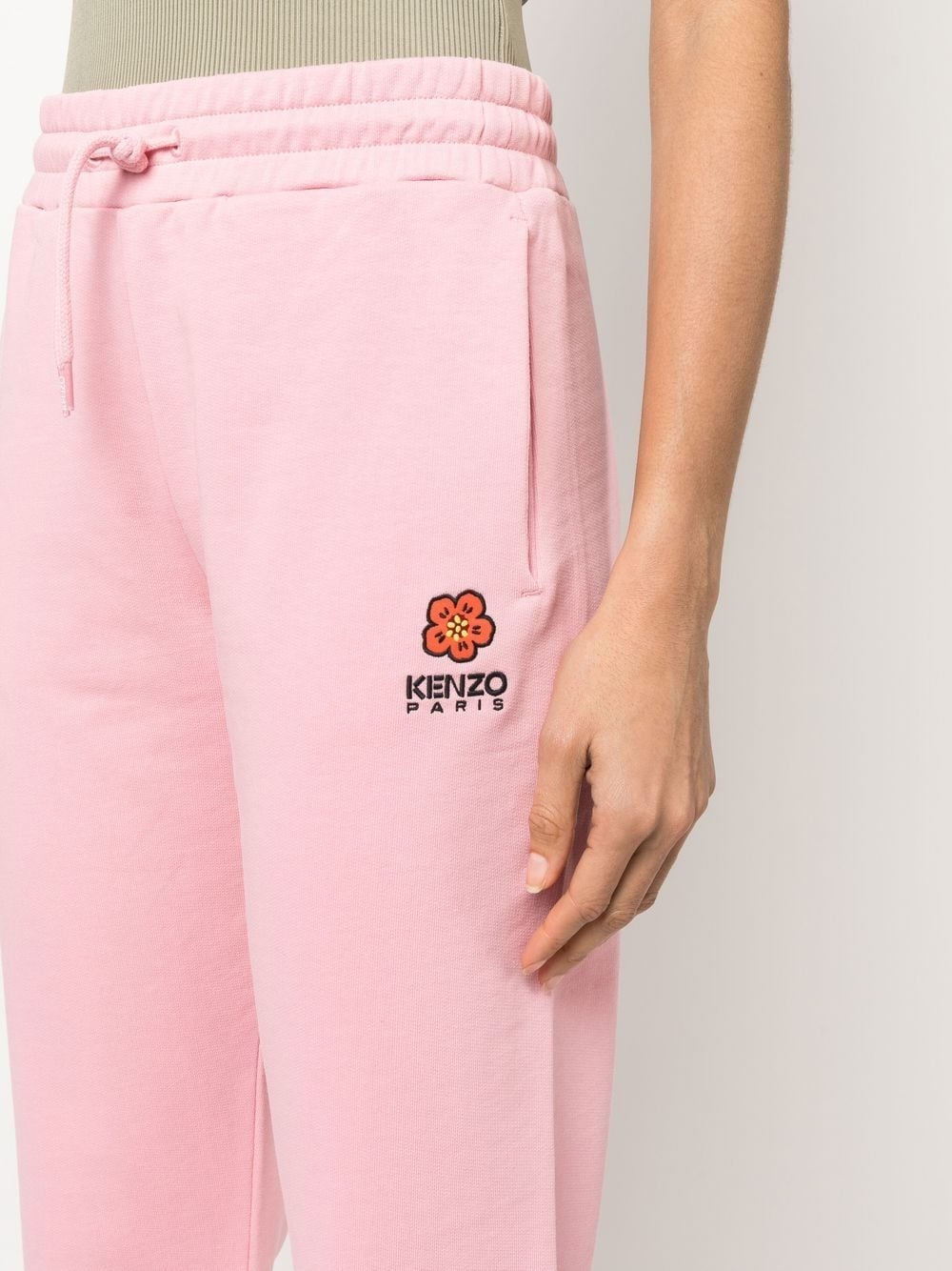 embroidered-logo track trousers - 5